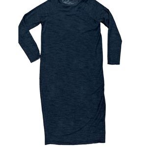 Zara Womens Navy Blue Bodycon Stretchy Casual‎ Midi sz Small
